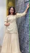 Ssc 731 Heavy Chinon Silk Embroidery Work Indo Western Lehenga Choli